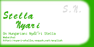 stella nyari business card